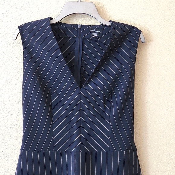 Moda International VS Navy Striped Dress NWOT - Picture 2 of 6